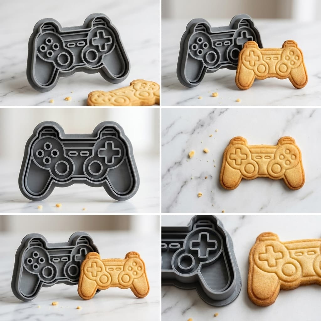 Cortador Biscoito Controle Gamer Confeitaria Fondant Pasta Americana Alta Precisão