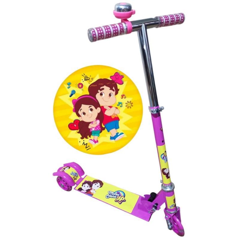 Patinete 🛴 Infantil Metal Dobrável Maria Clara eJP Rosa