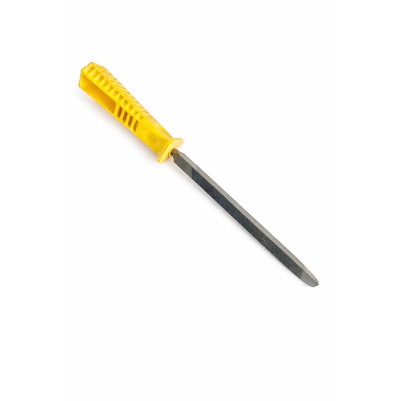 Kit 05 Limas Triangulares Bastardas em Aço HT