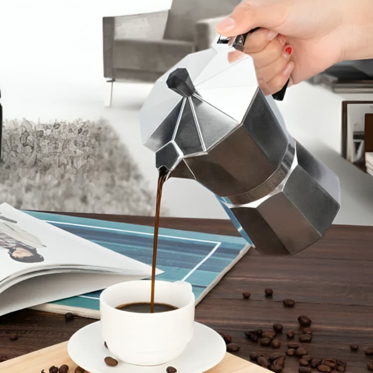 Cafeteira Italiana Moka Café Expresso Forte Aroma Intenso Fácil de Usar