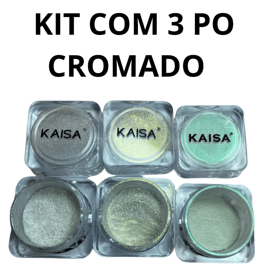 KAISA PÓ CROMO FRUTA COR /EFEITO BORBOLETA/BRANCO COM FUNDO FRUTA COR/DECORAÇAO/PARA UNHA DE GEL