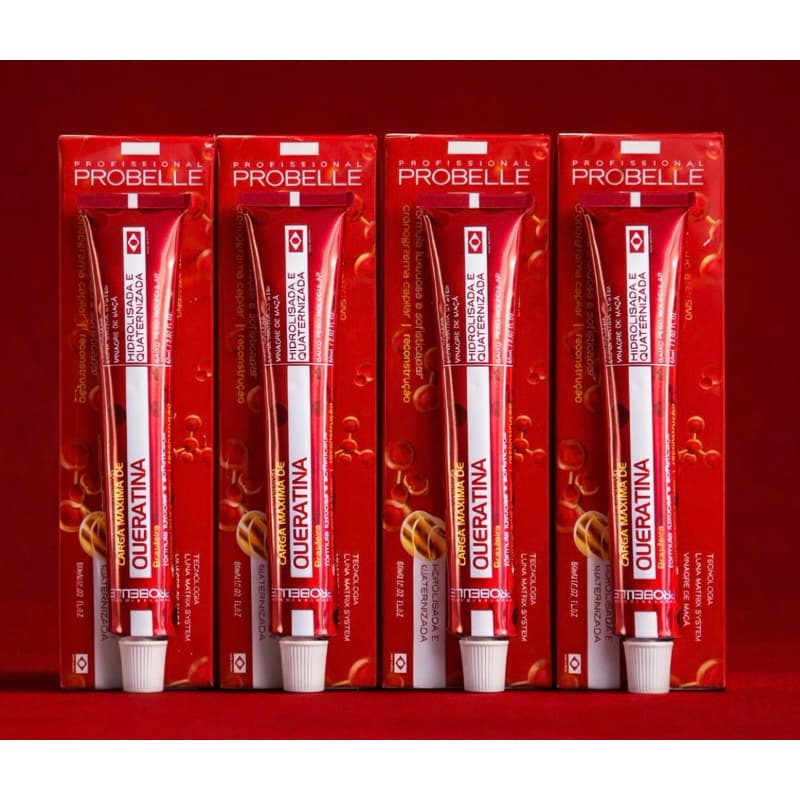 KIT 4 RECARGA DE QUERATINA BRASILEIRA PROBELLE