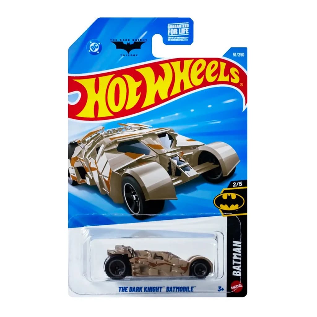 Carrinho Hot Wheels Batman The Dark Knight Batmobile Marrom - JJJ21
