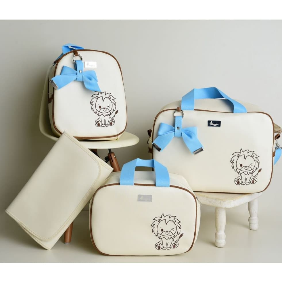 Bolsa Maternidade Menino Mala de Luxo Kit Impermeavel termico Juda Baby
