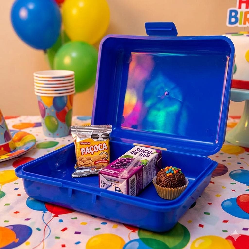 Multibox - 25 peças - Maleta p/ Lanche- Lancheira - Caixa Multiuso- Caixa Gourmet