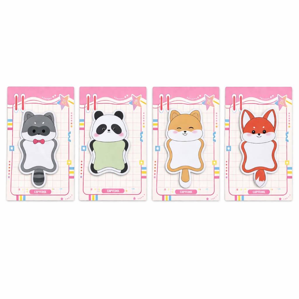 Bloco De Notas Adesivas Fofo Kawaii Animal Post It Adesivo Papelaria Escolar Marcador De Página Criativo