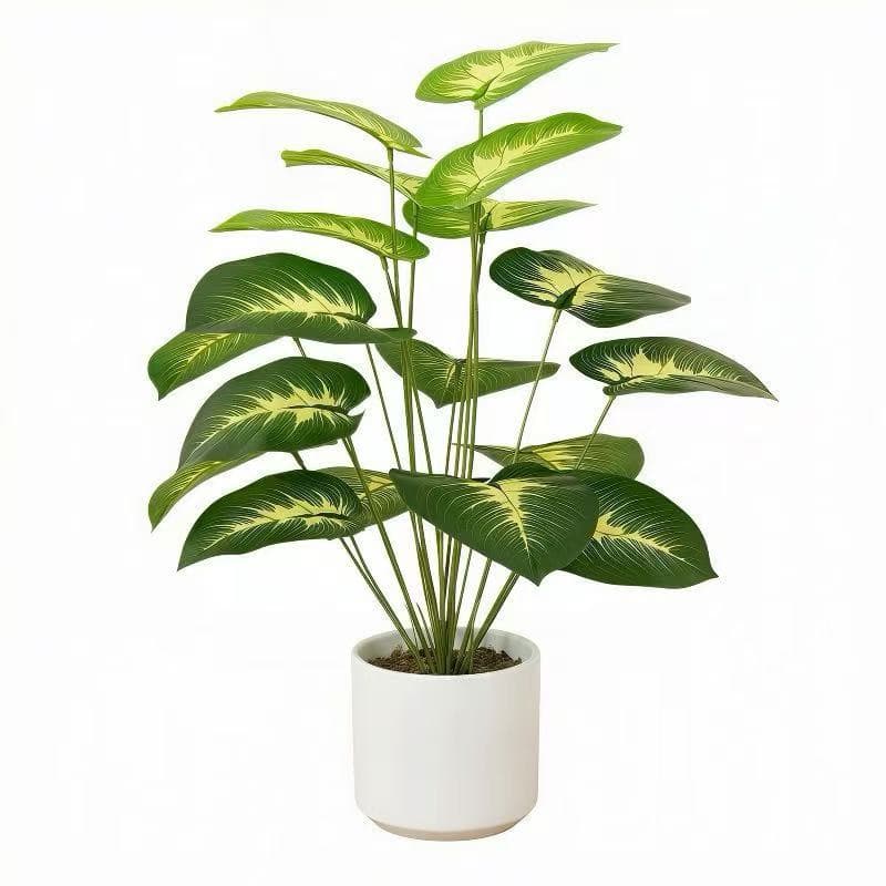 Planta artificial grande 95cm 24 folhas decorativa realista para sala casa moderna/sem vaso