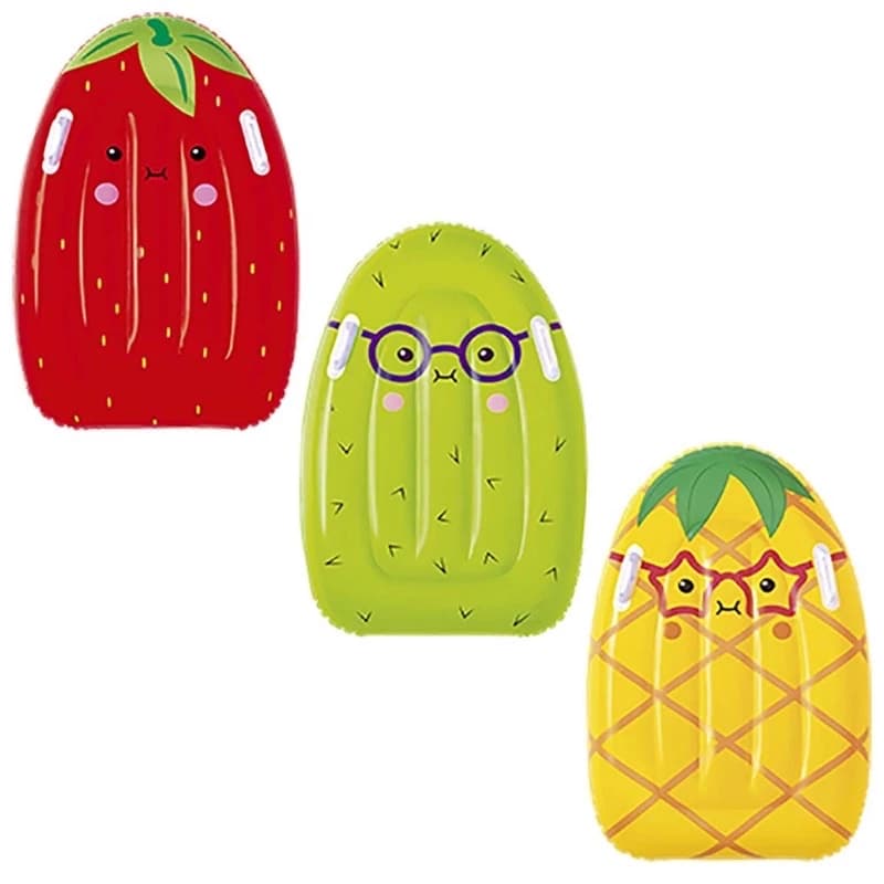 Prancha Boia Colchão Inflável com Alça Infantil Mor Frutinhas 80X52CM