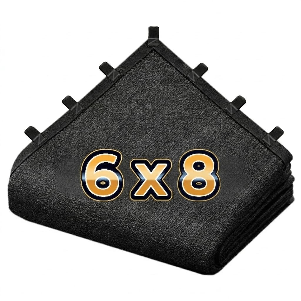 Tela Sombretela 80% 6x8 Sombrite Sombreamento Garagem Jardim Acabamento Bainha e Alças