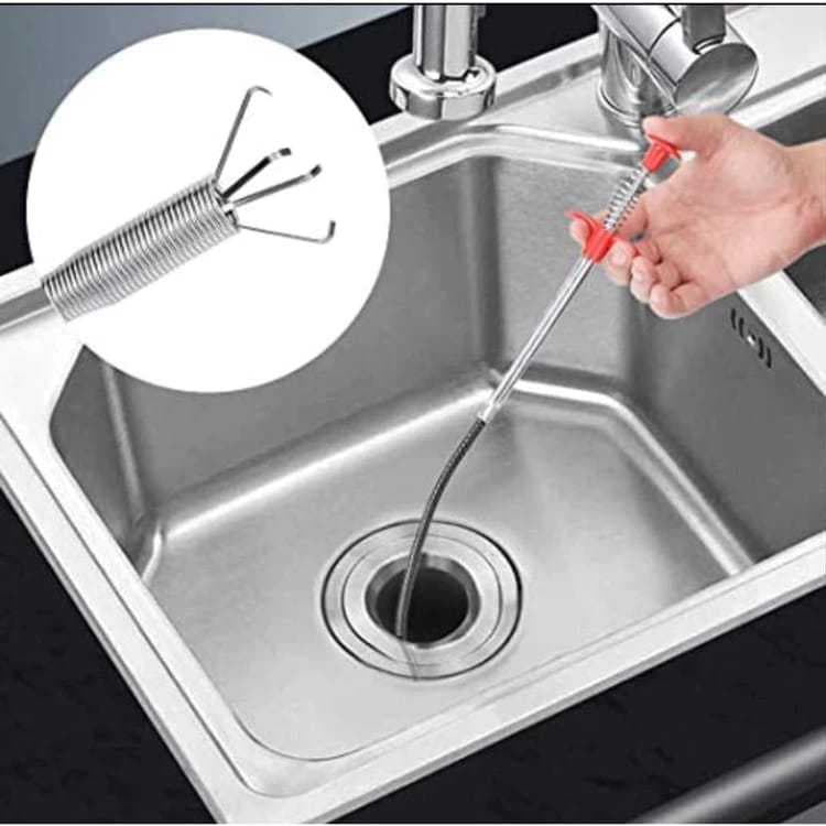 Desentupidor de Ralos Flexível com Garra 60cm – Pegador de Objetos para Pia, Banheiro e Cozinha