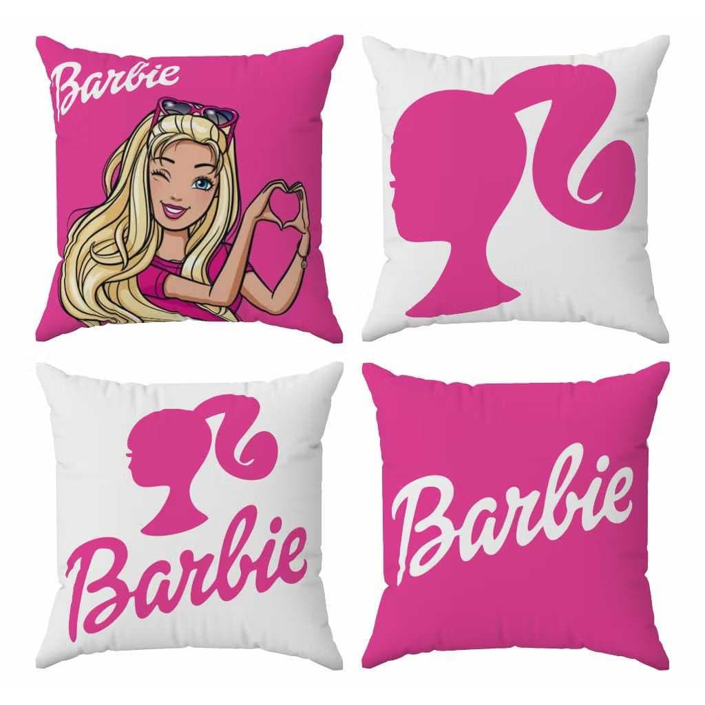 KIT 4 CAPAS DE ALMOFADAS PERSONALIZADA DE LUXO DA BARBIE