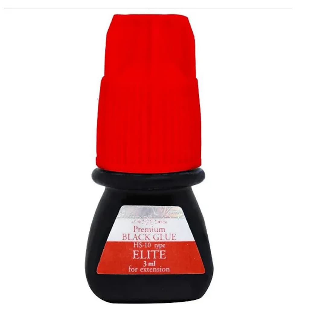 Cola Elite Hs 10 Premium Black Glue 3ml Para Extensão De Cílios