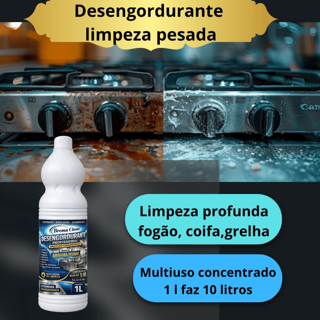 Desengordurante, desincrustante, Potente, limpador de chao, limpa piso, multiuso concentrado 1:10.