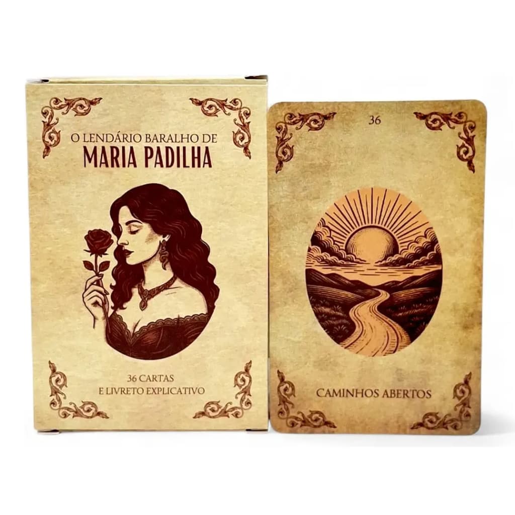 O Lendário Baralho Maria Padilha 36 Cartas Plastificadas