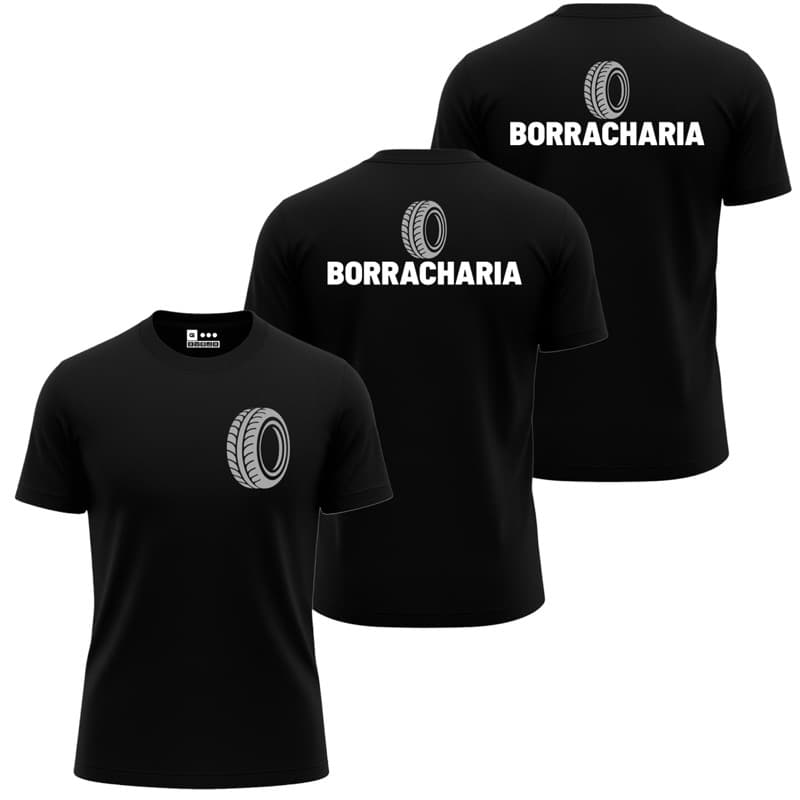 Kit 3 Camisas BORRACHARIA BORRACHEIRO Uniforme Dry Fit Profissão Trabalho Camiseta Masculina