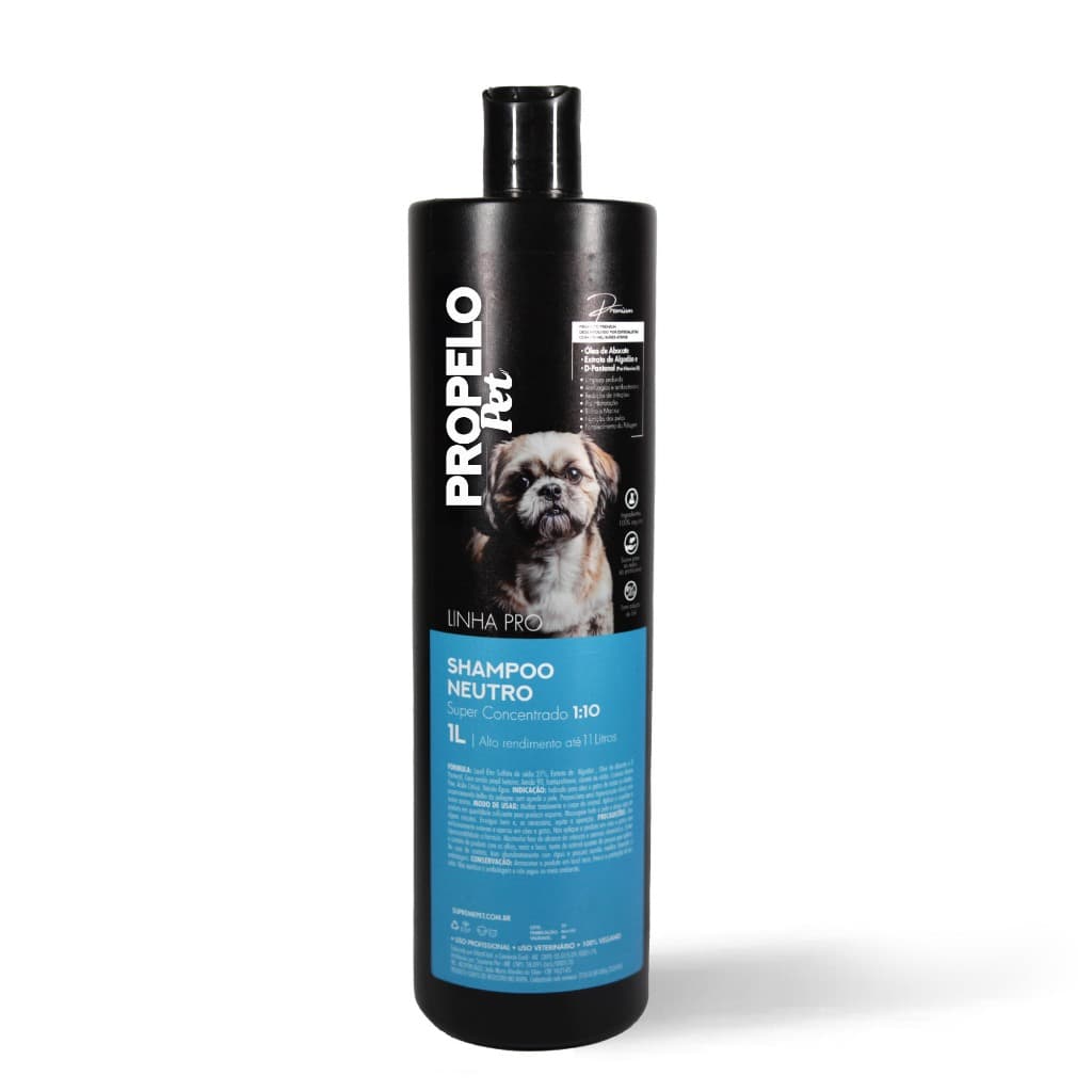 SHAMPOO PET Neutro Repõe Nutrientes Cheiroso Concentrado 1L 1:10 Faz 11L