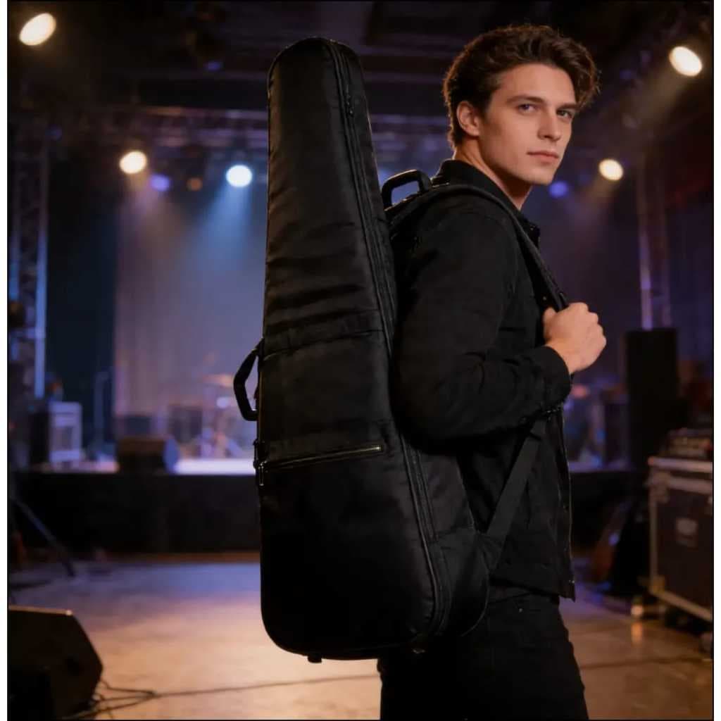 Capa Guitarra Stratocaster Bag Super Luxo Acolchoada Impermeável- Blue_Wave Surfinf Company
