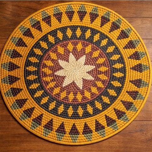 Mandala Urucurea 30cm Projeto