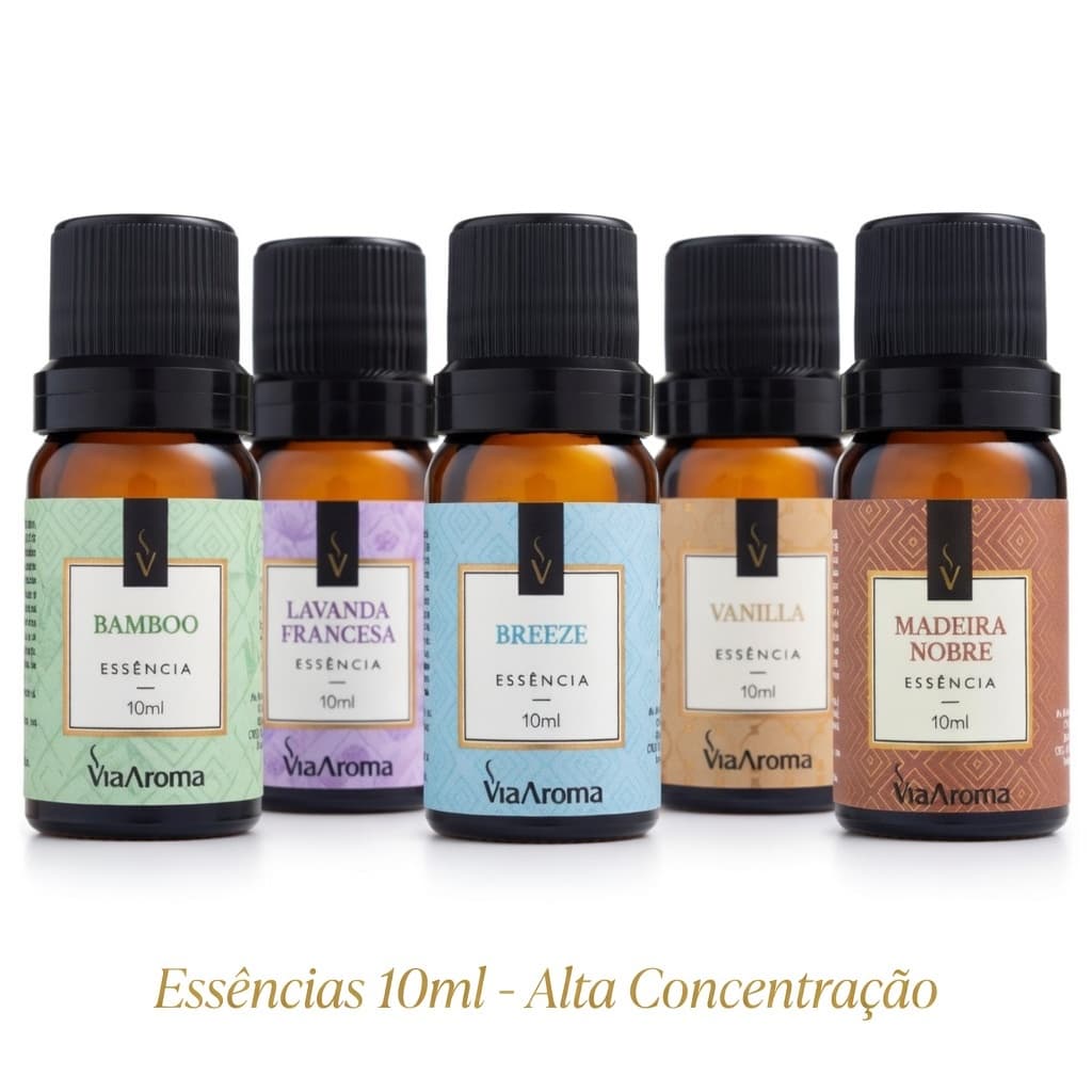 Kit 4 Essências 10ml Aromatizador Ambiente Difusor Elétrico Fragrâncias Sortidas
