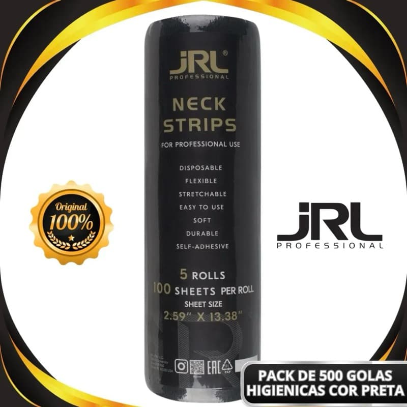 Gola Higiênica Descartável JRL  Pescoço Barbearia 500 Unidades