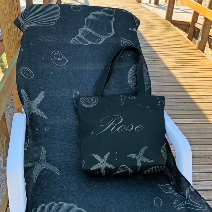 Kit Personalizado Toalha de Praia + Bolsa de Praia – Natureza e Arte