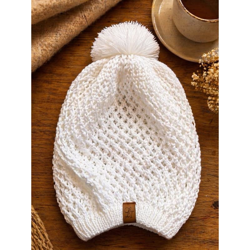 Boina Gorro Tricô Unissex Touca Inverno Quentinha com Pompom Adulto Infantil Cores Lindas
