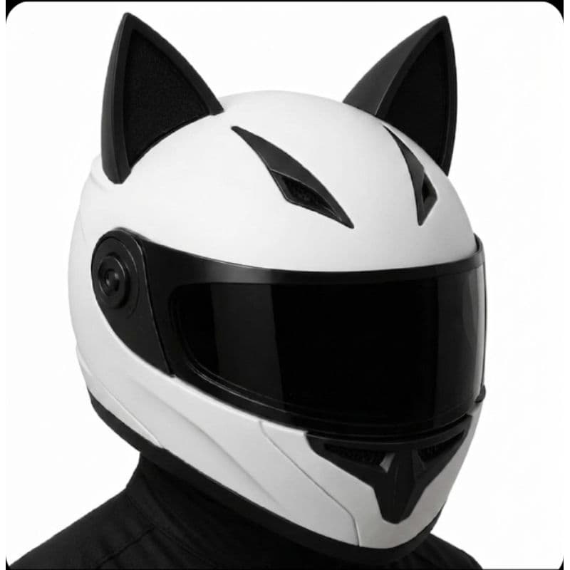 Orelhas de Gato para Capacete - Fácil Instalação -  - Acessório - Moto fita dupla façe