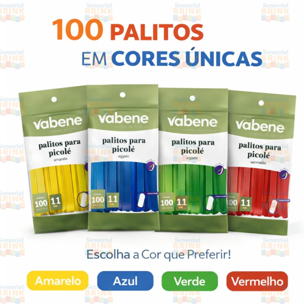 100 Palitos de Picolé de Madeira Coloridos Educativo Infantil Matemática Coordenação Motora Montessori Escolar