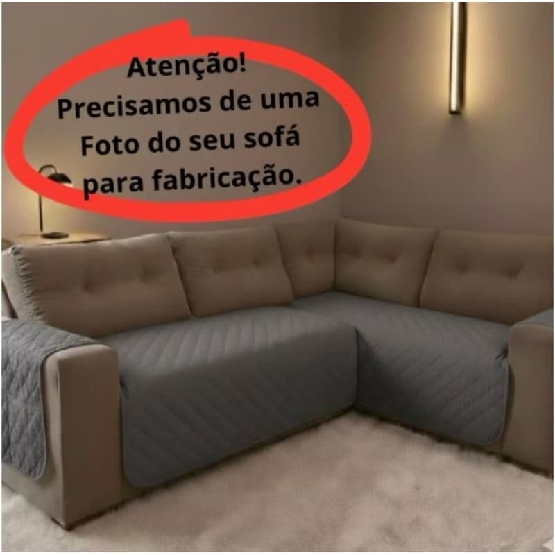 Capa Protetora para sofa de canto 5 lugares somente assento Promoção