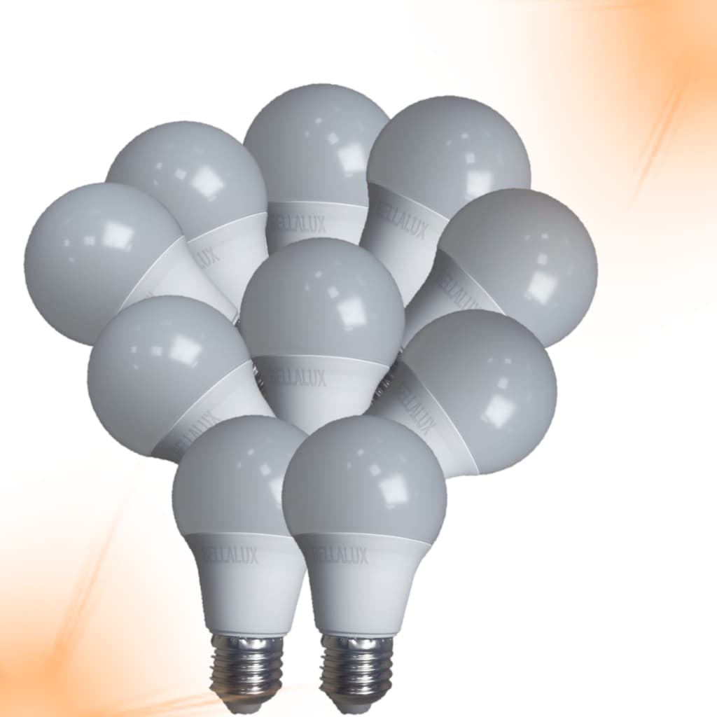 KIT C/ 10 LED LAMPADA BULBO  9W BIVOLT 6500K BELLALUX