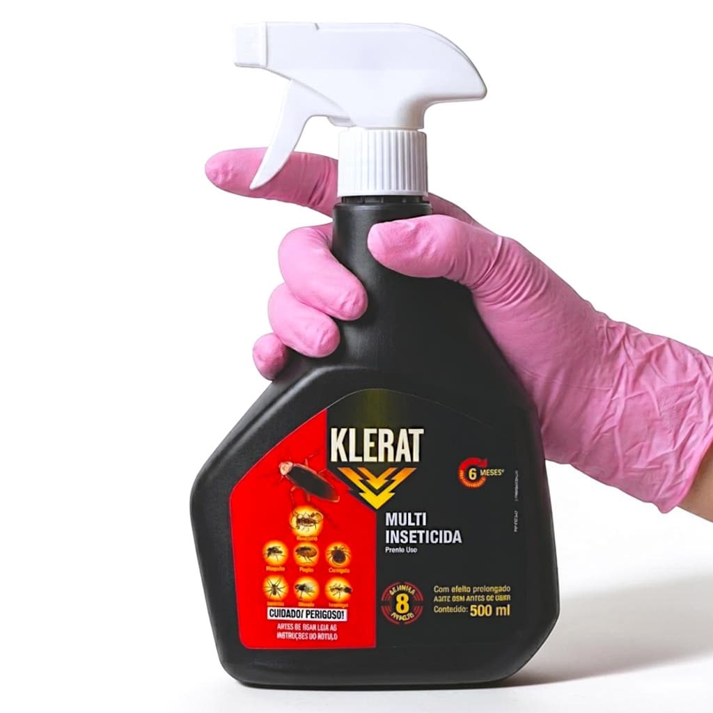 Klerat Multi Inseticida Spray 500ml - Eficácia Prolongada e Sem Odor Forte