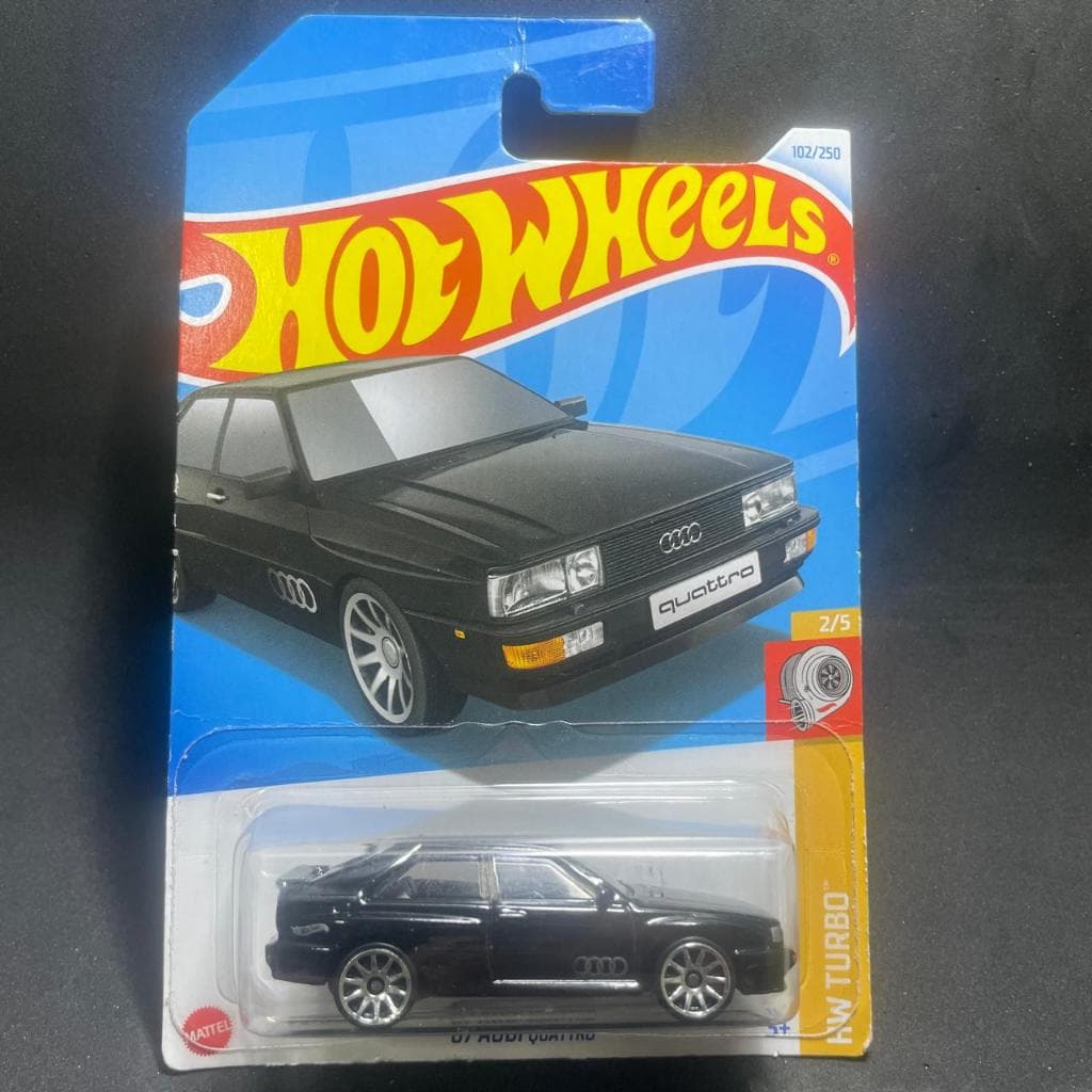 HOT WHEELS ´87 AUDI QUATTRO ORIGINAL 1:64 MINIATURA CARRINHO COLECIONÁVEIS BARATO MATTEL