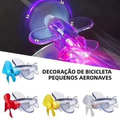 Avião LED para Guidão Moto / Bicicleta Decoração.