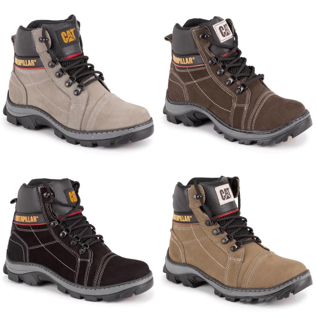 Bota Masculina Caterpillar De Couro Super Resistente