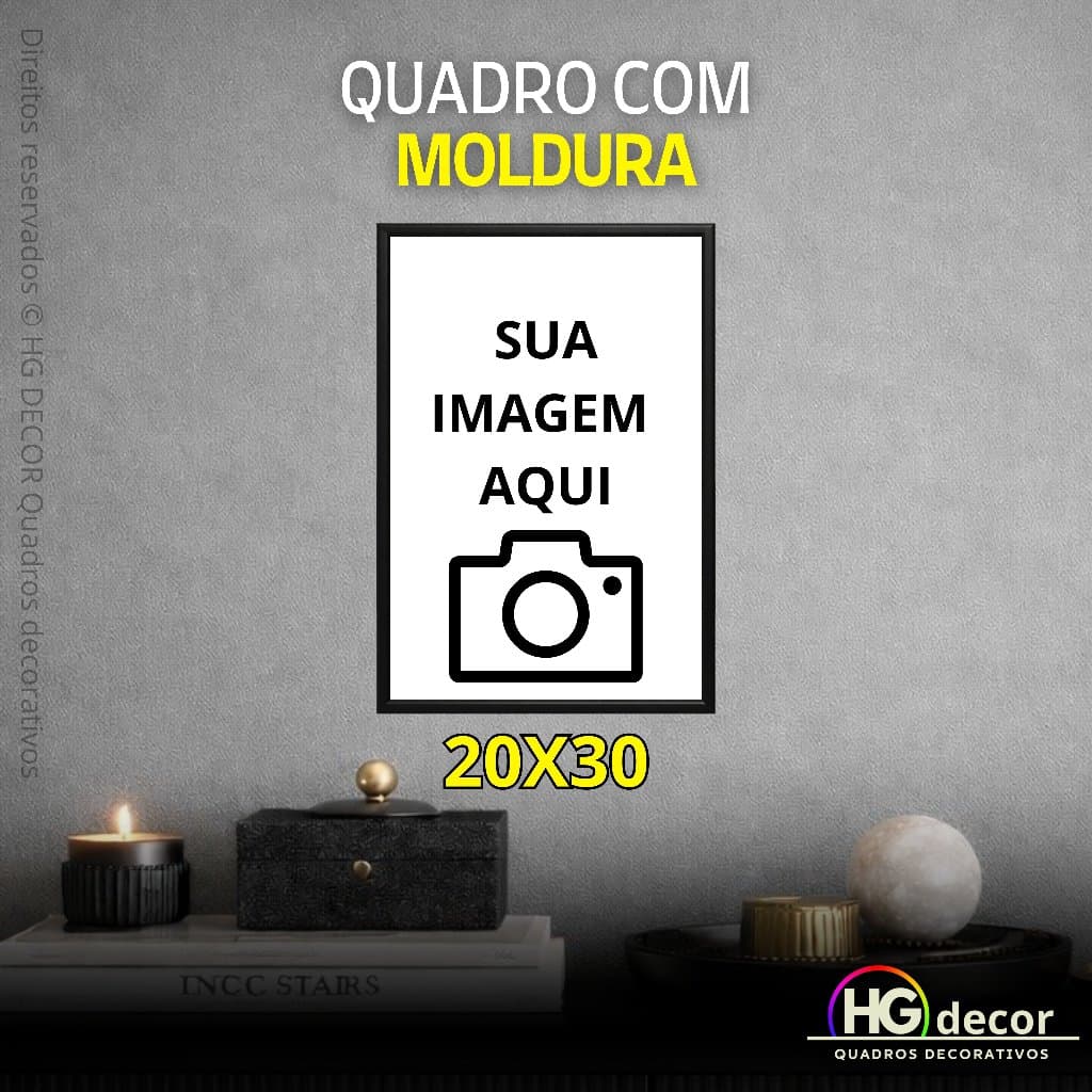 Quadro Personalizado com Foto 20x30 com Moldura Preta Sua Imagem | Presente Casal Família Decoração Para Casal Bebê