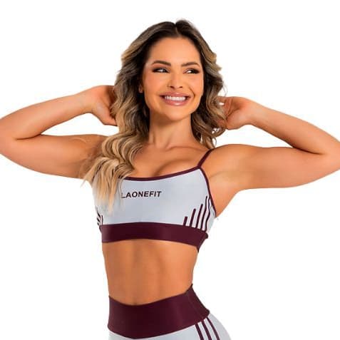 Top Feminino de Academia Alta Sustentação com Forro Duplo Zero Transparência GLORIOSA - LAONEFIT