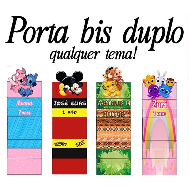 Porta bis duplo - todos os temas