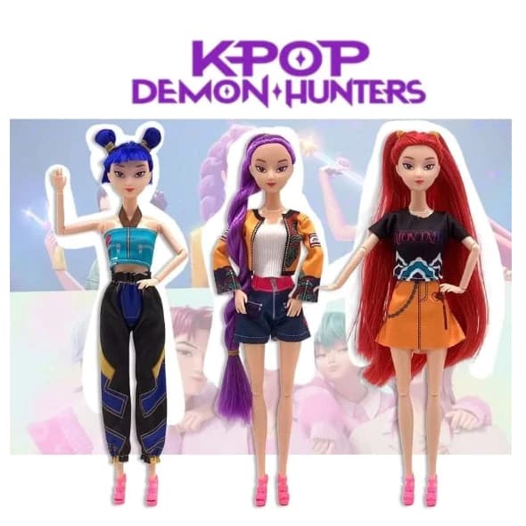 Boneca K-Pop Musical Articulada 30Cm Guerreiras Do K-Pop Mira Rumi Zoe