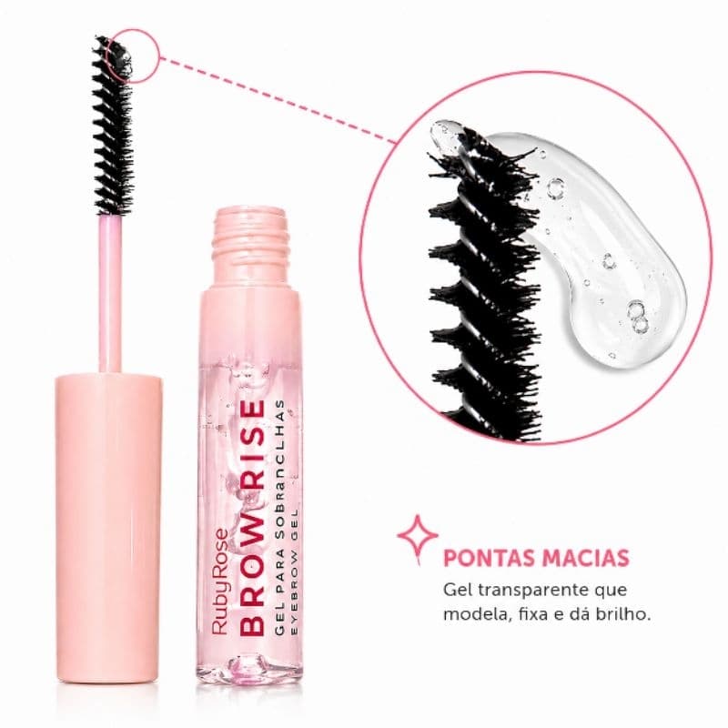 Gel Fixador Sobrancelhas Volume e Modela Acabamento Natural