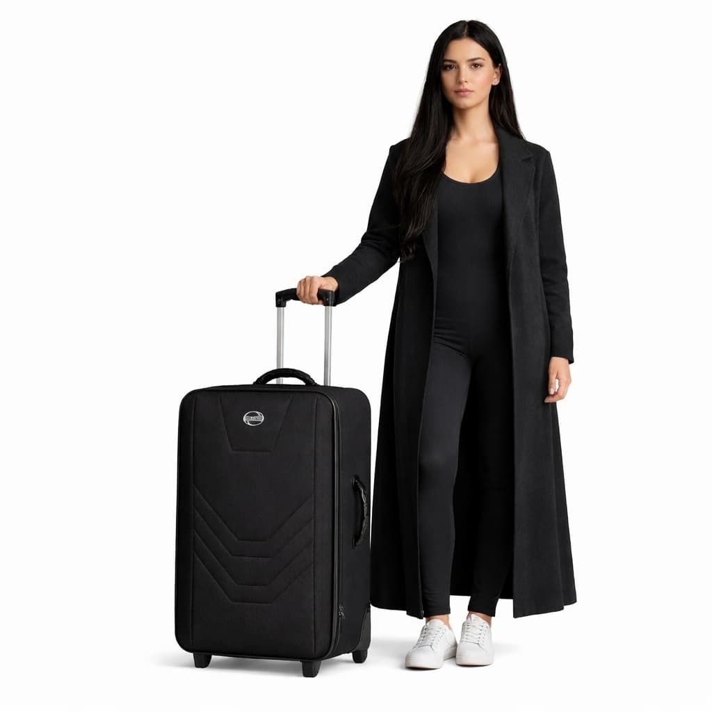 Mala de Viagem Village 23kg Média Espaçosa Unissex Alça Retrátil