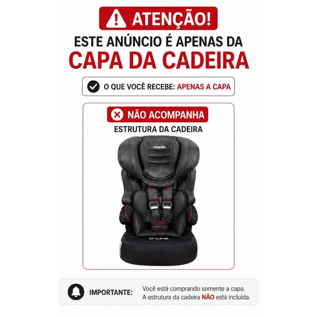 CAPA BELINE NOIR (CAPA PARA CADEIRA NANIA)