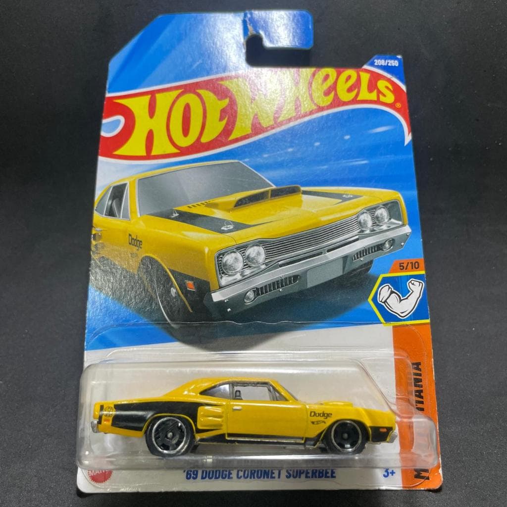 HOT WHEELS ´69 DODGE CORONET SUPERBEE ORIGINAL 1:64 MINIATURA CARRINHO COLECIONÁVEIS BARATO MATTEL