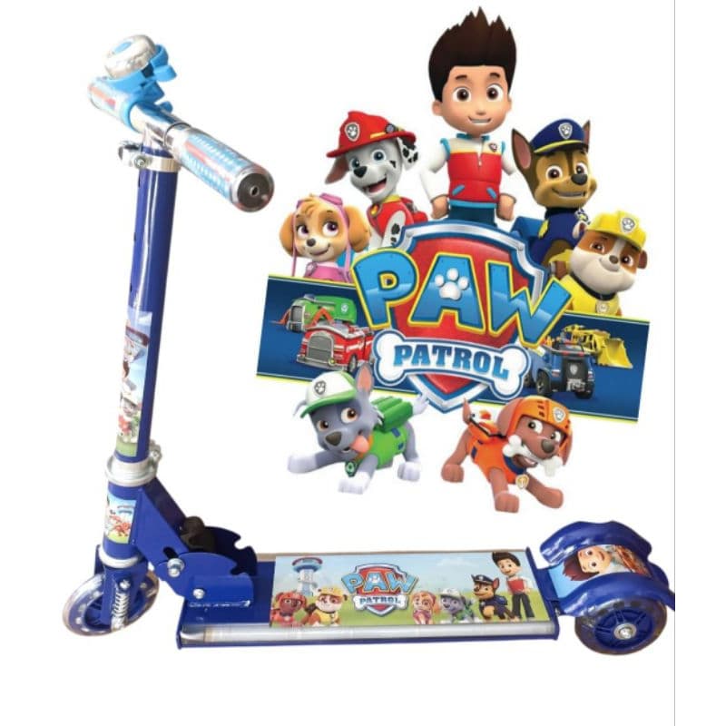 Patinete 🛴 Infantil Metal Dobrável Musical com luz de Led nas laterais
