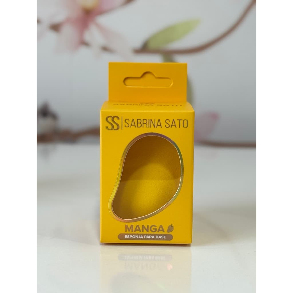 Esponja de Maquiagem Manga Fruta Super Macia - Design Anatômico e Cresce Quando Umedecida