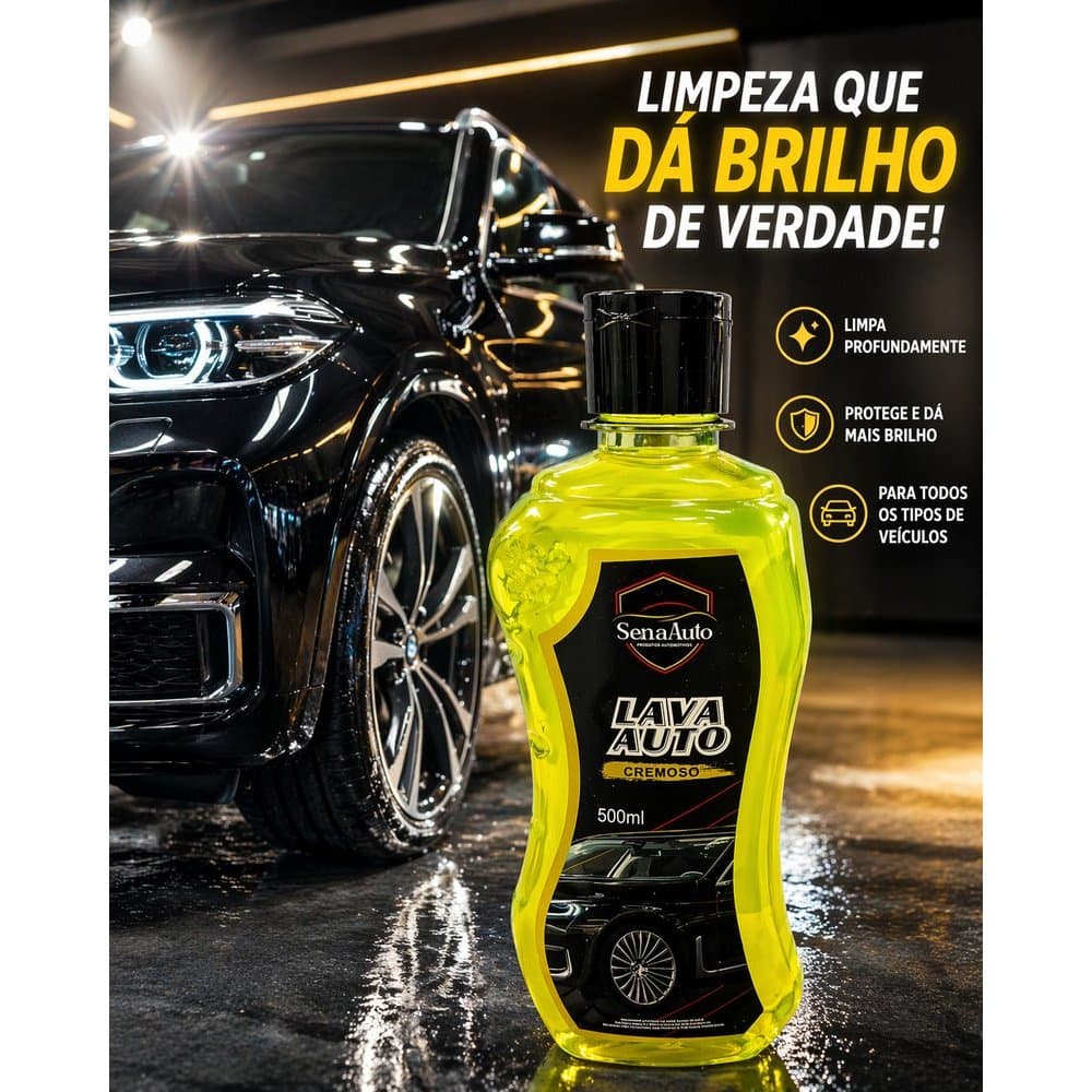 Lava Auto liquido cremoso brilho duradouro  500ml
