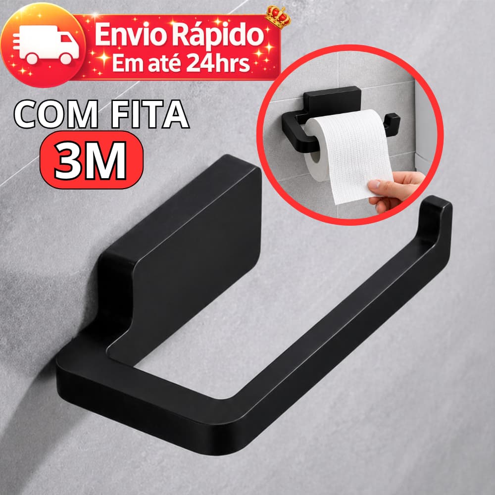 Suporte De Rolo De Papel Higiênico Acessórios Banheiro Lavabo 3M Cola