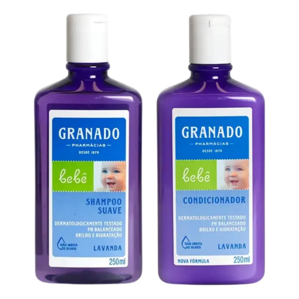 Kit Shampoo E Condicionador Granado Bebê Lavanda 250ml Combo