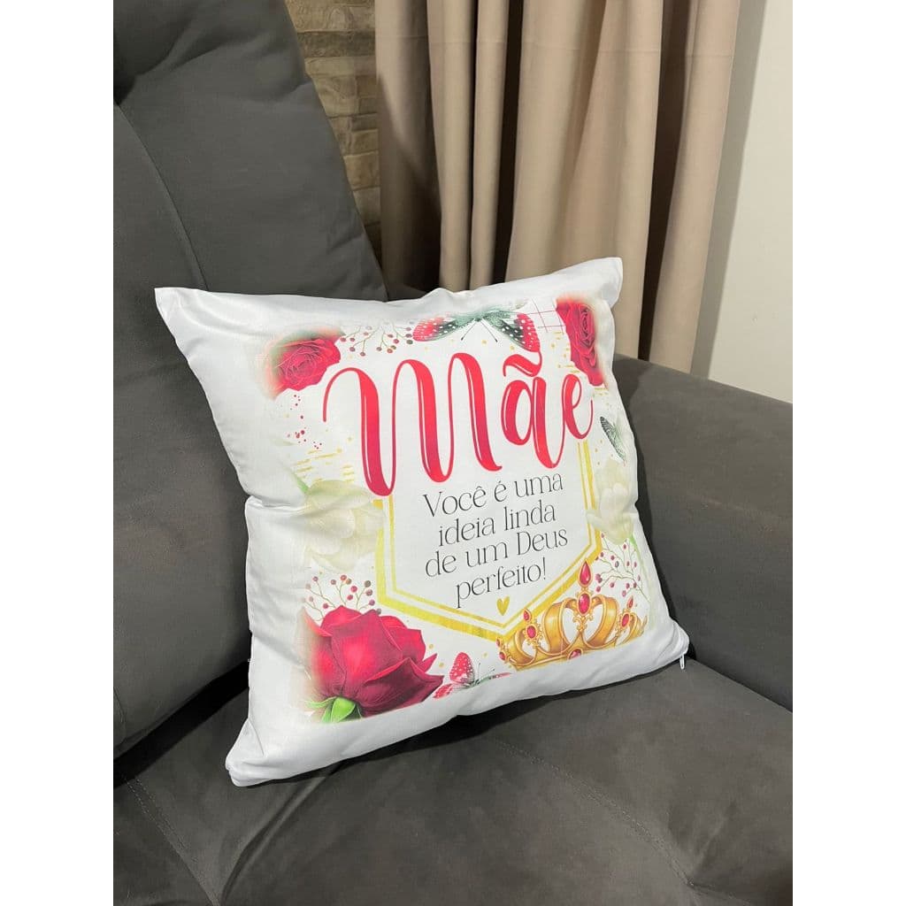 Almofada 40x40 personalisada com enchimento para o Dia Das Mães/presente/mãe/dia/amor/decoração/almofada
