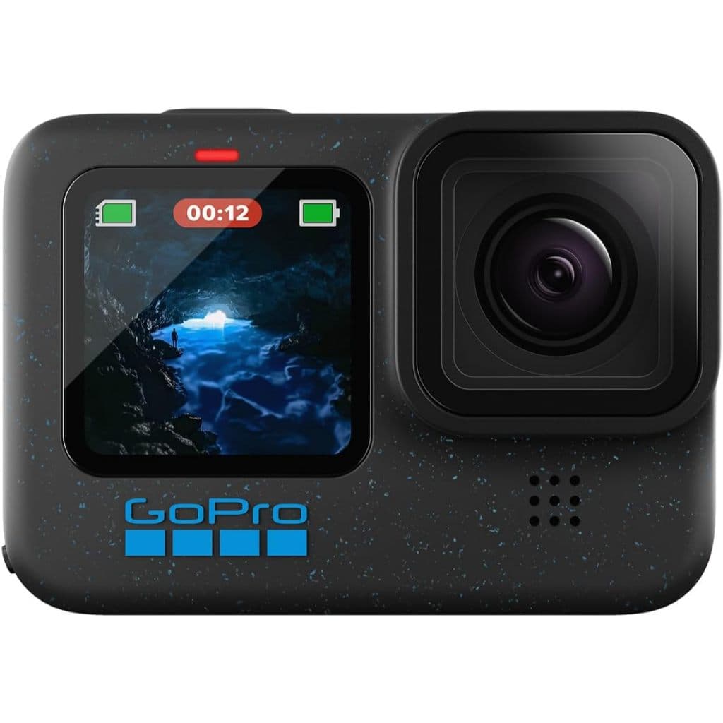 GoPro HERO12 BLACK - à Prova D'água com 5.3K60, 27MP, Vídeo + Foto HDR, HyperSmooth 6.0, Trava de horizonte 360°, Live