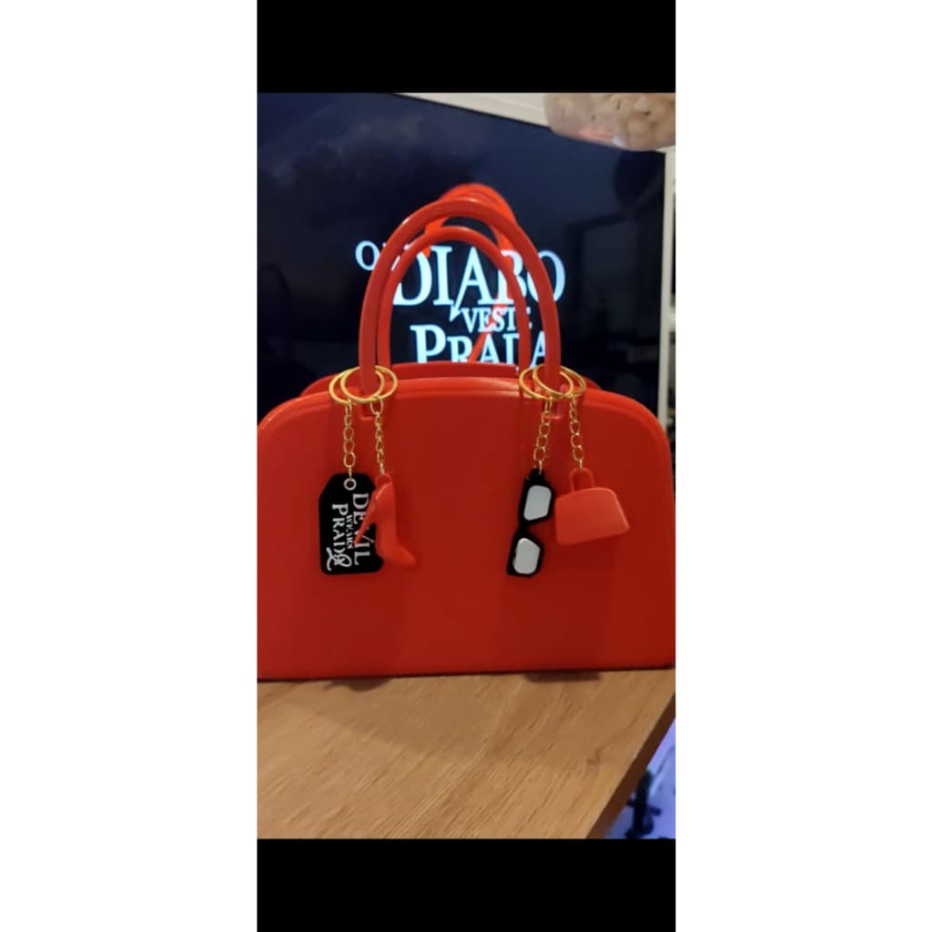 Bolsa Balde de Pipoca Vermelha